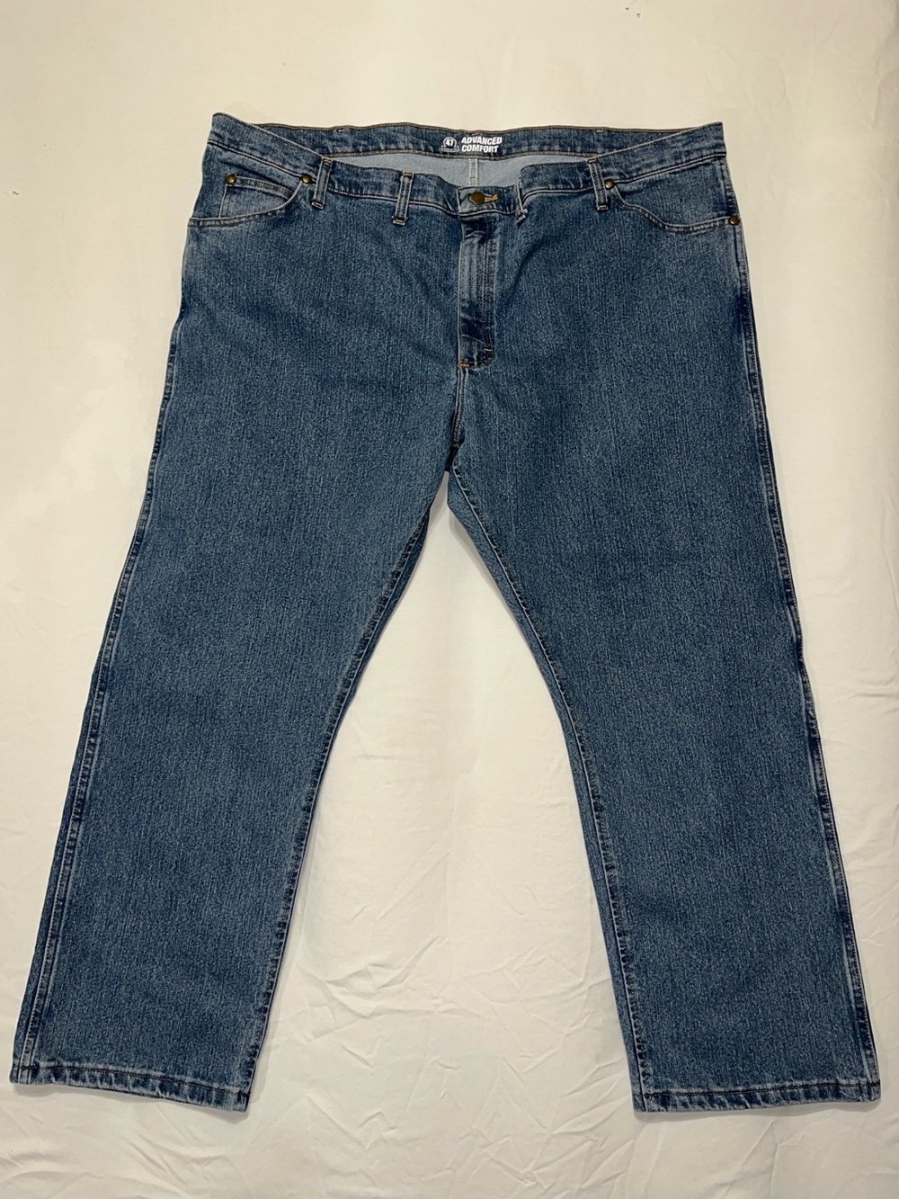 Wrangler Denim Jeans 47MACMT Advanced Comfort Regular Fit Men's 46x30